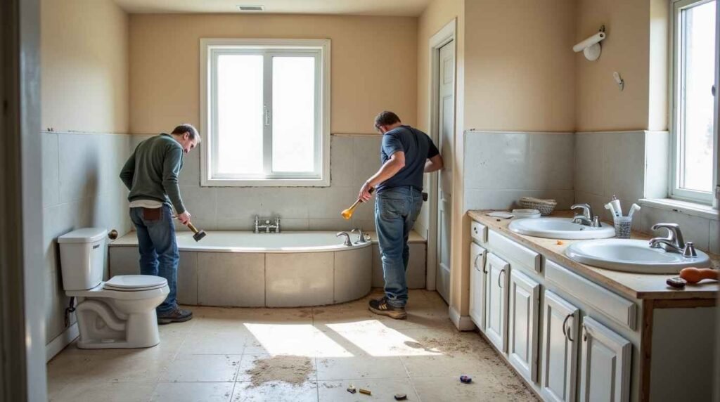 White vinyl privacy fence installation by Matthew Handyman Sioux Falls, representing residential fencing services.