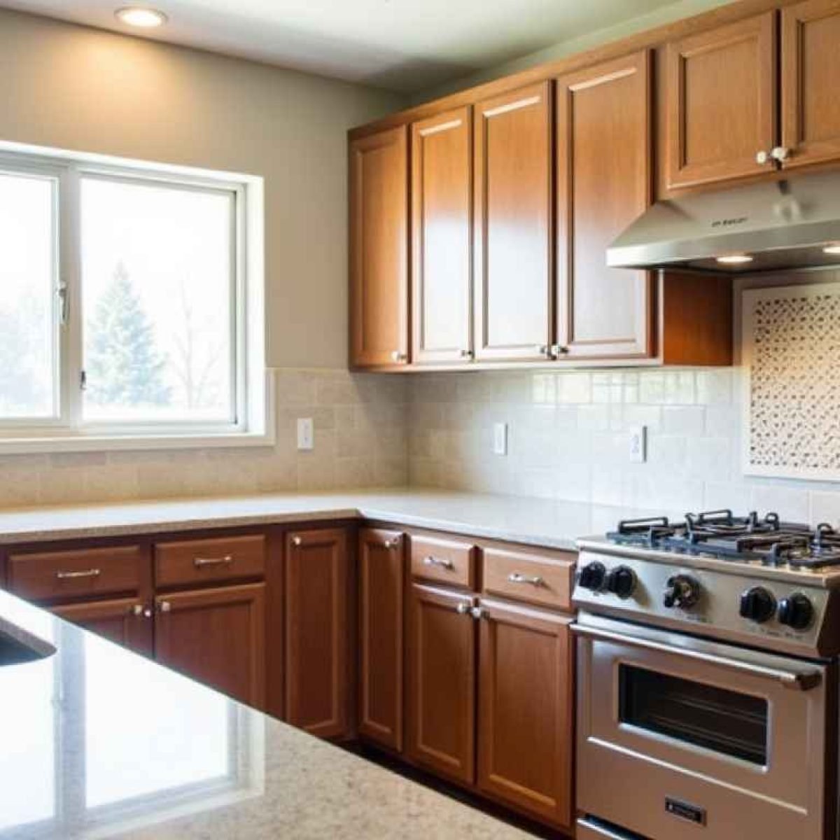 handyman services sioux falls A kitchen remodeling project showing new cabinets and countertops in Sioux Falls.